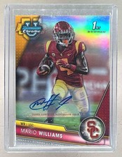 Mario Williams 2023 Bowman University Chrome #184 Refractor Prospect Auto /499