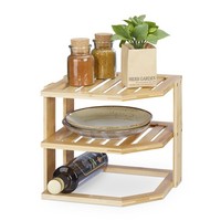 Eckregal KüChe KüChenregal Organizer KüChenschrank Regal 2 Ablagen 2 Ebenen
