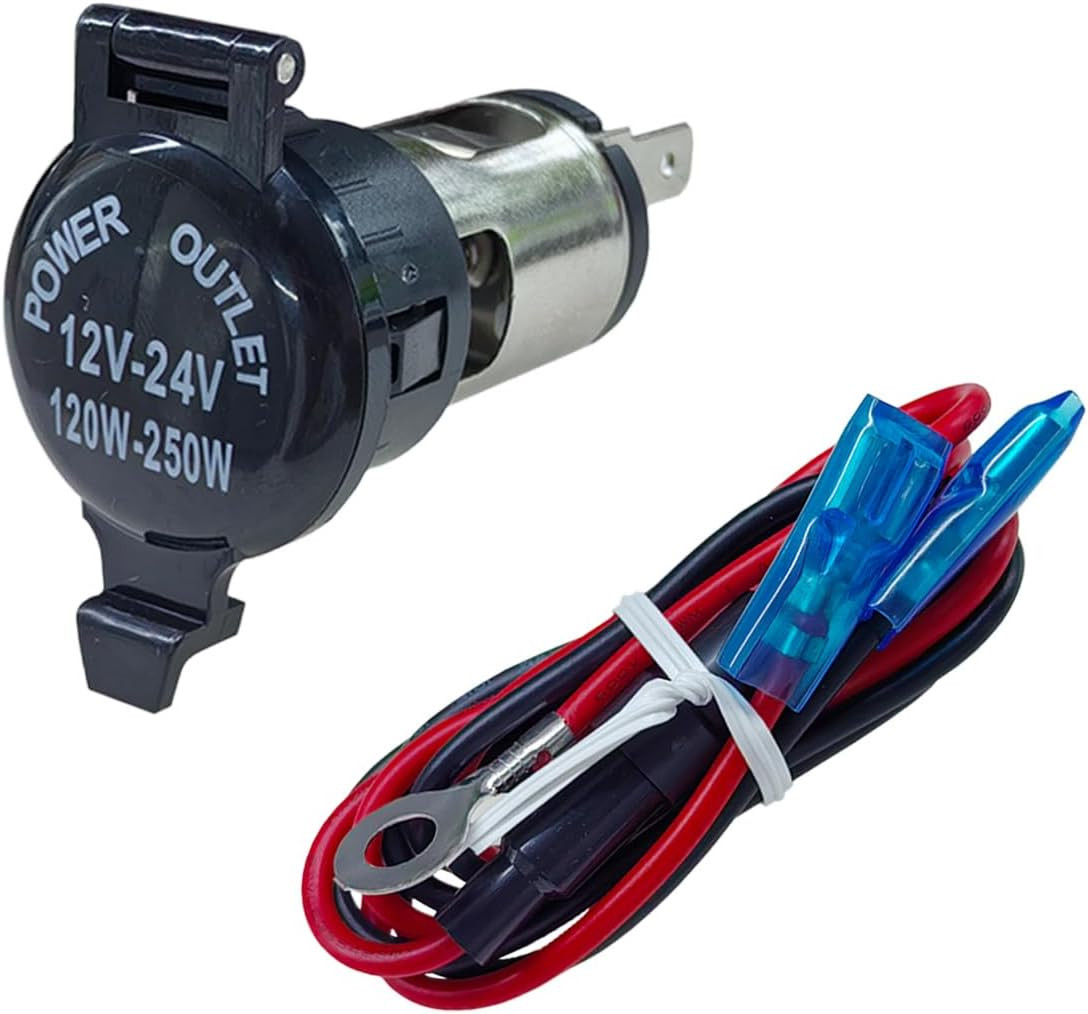 Socket, Dc 12v Car Power Outlet Socket Replacement, Waterproof
