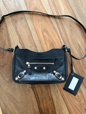 BORSA A TRACOLLA BALENCIAGA HIP NERA