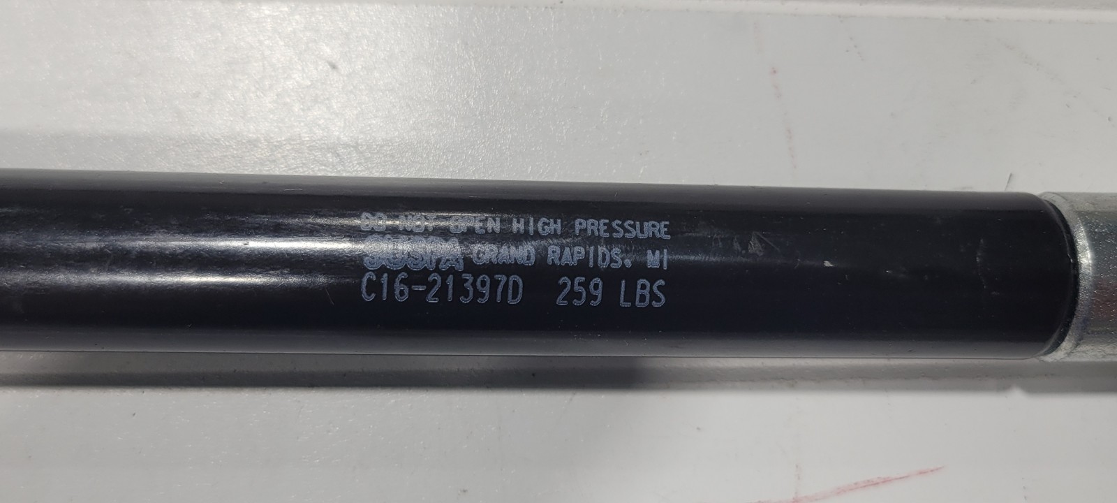 Suspa 29186A  / C16-21397D ASSEMBLY GAS SPRING 14.468 EXT 8.956 COMP 259lbs