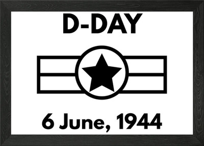 D Day Normandy landings Framed Wall Art Poster Canvas Print Picture