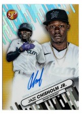 2023 Topps Pristine Fresh Faces Gold Refractor Auto /50 Jazz Chisholm Jr | SP
