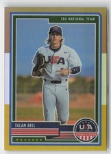2023 Panini Stars & Stripes USA Baseball #2 Talan Bell Bronze, Silver, & Gold