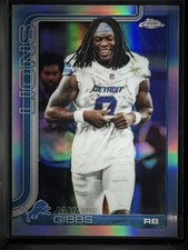 2025 Topps Chrome #101 Jahmyr Gibbs Detroit Lions image variation refractor SSP