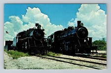 Trains -Gold Coast Railroad, Steam Locomotives #153 & 113 Vintage Postcard