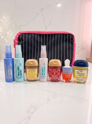 Bath & Body Works Travel Bundle Hand Sanitizers Hand Sprays Set