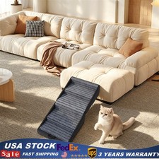Pet Stair 2 in 1 Folding Stool  Stair Dog Ramp Bed Couch Side Non-Slip Pet Ramp