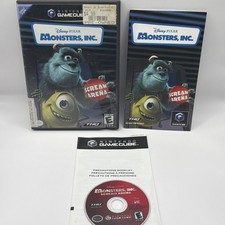 Monsters, Inc. Scream Arena (Nintendo GameCube 2002) COMPLETE CIB Tested