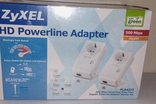 Zyxel Model PLA4215 Powerline Ethernet Plugs Pair - New in Box