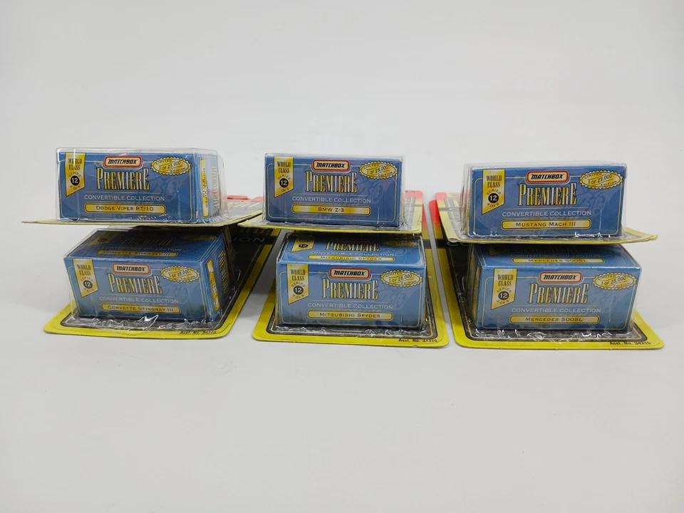 Matchbox Premiere World Class Series 12 Convertible Collection Complete Set of 6 - Image 3 of 4