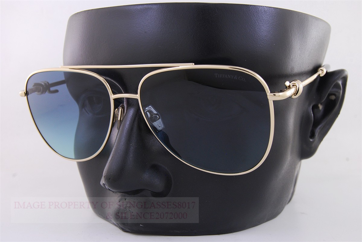 Brand New Tiffany & Co. Sunglasses TF 3116 62029S Gold/Azure