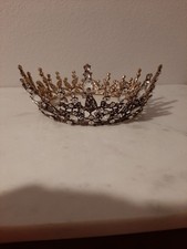 Rhinestone Crown Tiara Jeweled Headpiece Pageant Queen Princess Wedding Birthday