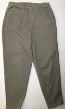 Forelli International Women’s Olive High Waist Tapered Jeans 15.5x26 USA Made