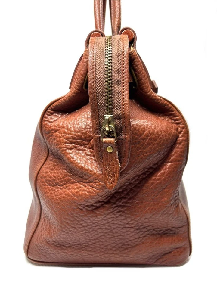 Bolso Polo Ralph Lauren Boston Descatalogado De Colección Cuero Caballo Sello Mujeres De Colección Foto 3 de 4