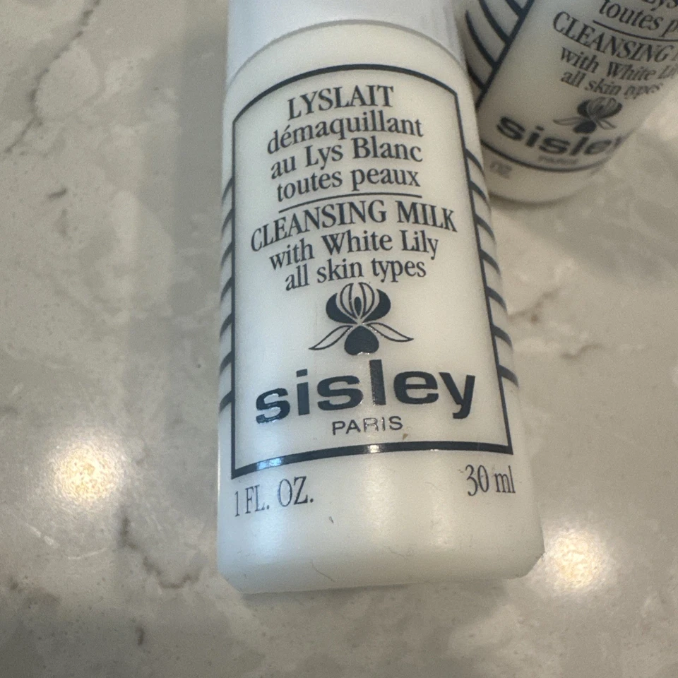 2 x Sisley Leche Limpiadora con Lirio Blanco 1 fl oz / 30 ml Tamaño de Viaje Foto 2 de 2