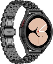 Stainless Steel Strap Compatible with Samsung Galaxy Watch 7 40/44mm Hidden Clas