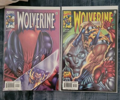 Wolverine #154 & 155 Deadpool App Marvel Comic Book 2000 NM 9.2+