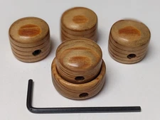  3 TONE-VOL, one STACK KNOB, US made,selected pine , FRENCH POLISHED FINISH