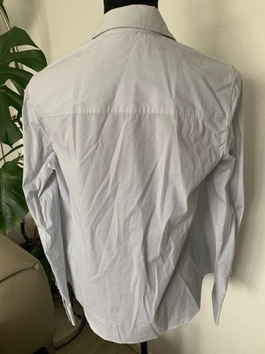More&More Bluse Hemd  Gr. 38 Hellblau mit Streifen 96% Baumwolle 4% Elasthan