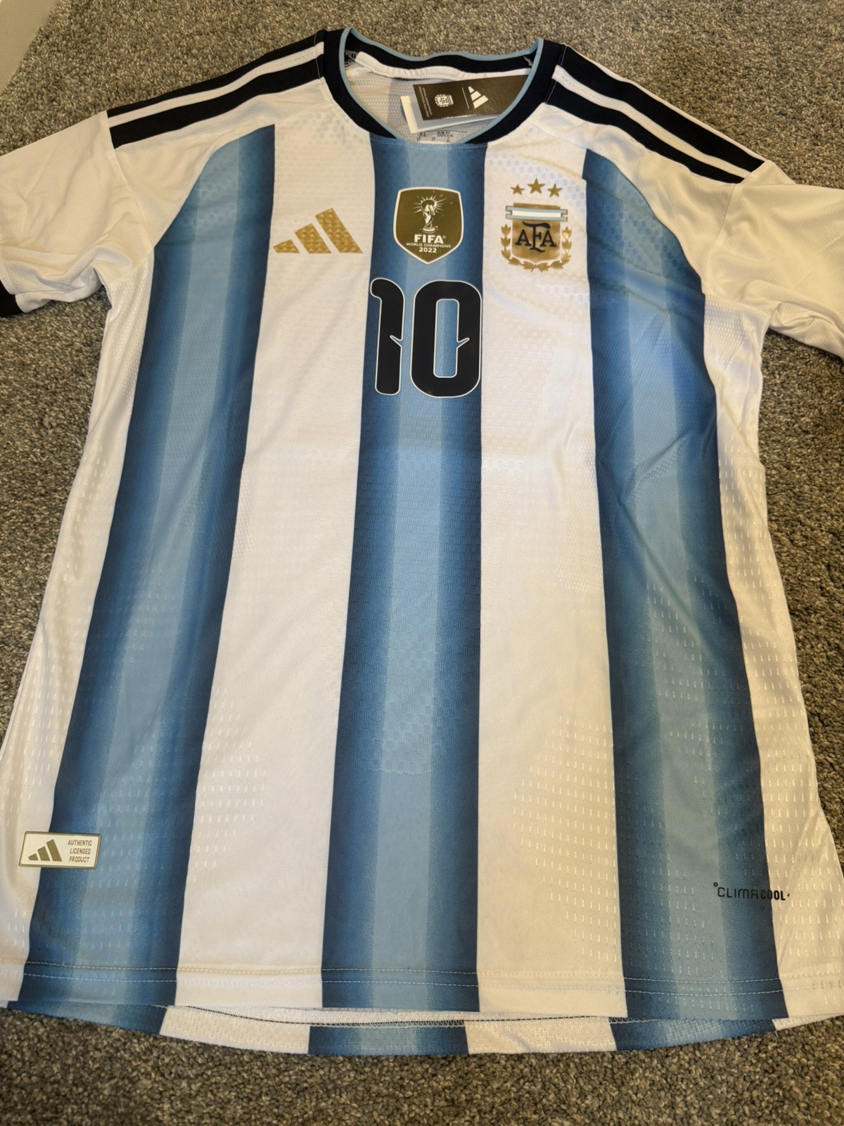 Messi Jersey Argentina #10 XL Slim Fit Player Version 