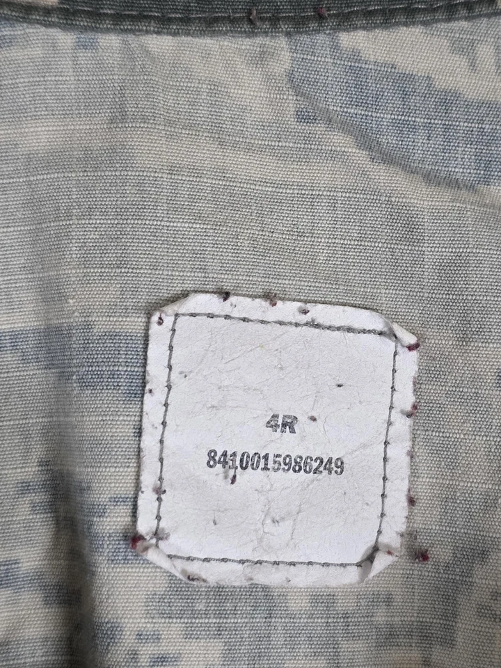 US Air Force ABU Jacket Womens 4R Camo Utility Ripstop Tiger Stripe Patches - Image 3 of 4