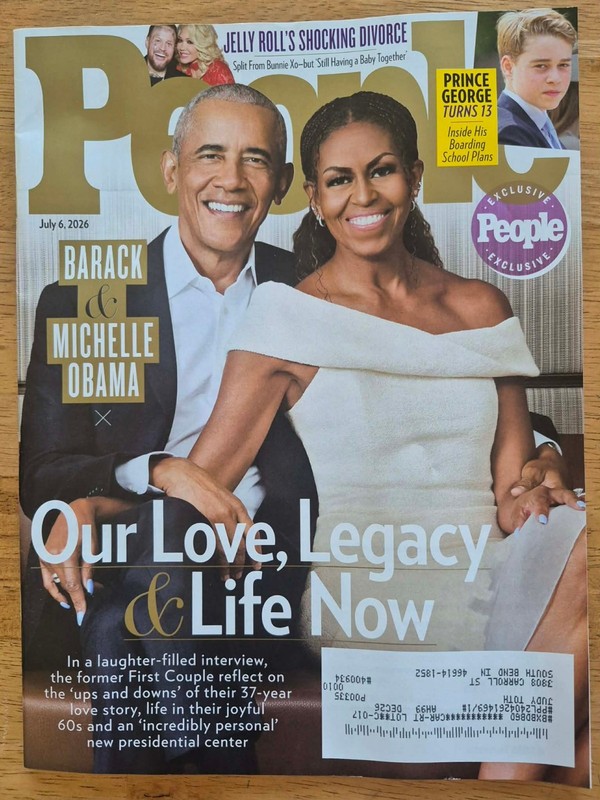 PEOPLE MAGAZINE 7-6-26 BARACK & MICHELLE OBAMA, PRINCE GEORGE, JELLY ROLL