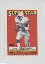 1988 Super Star Sticker Back Cards Troy Stradford Mike Walter Anthony Munoz 0q1p