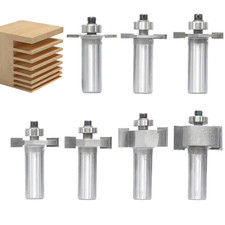 7Pcs T Slot Router Bit Set,1/2" Shank,3/32",1/8",5/32",1/4",5/16",1/2", and 5/8"