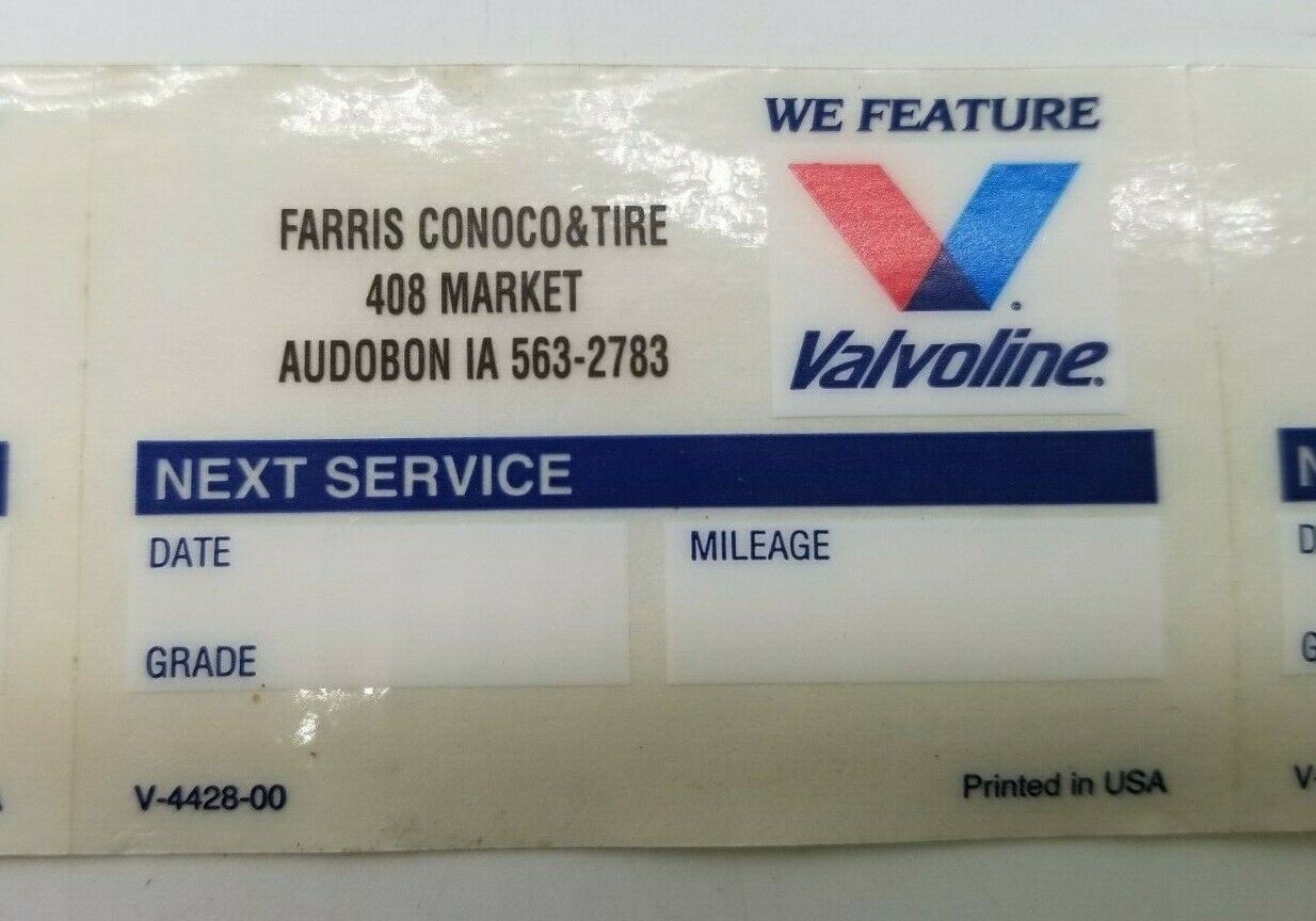 Change Reminder Static Cling Stickers Oem V-4428-00