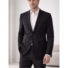 Valentino Black Tailored Blazer Jacket Italy Wool Designer Mens 40 / IT 50