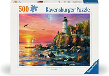 Ravensburger Lighthouse at Sunset 500 Piece Jigsaw Puzzle for Adults - 12000217