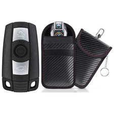 Replacement Smart Key Fob 2006-2011 BMW 5 Series FCC: KR55WK4  Protective Pouch