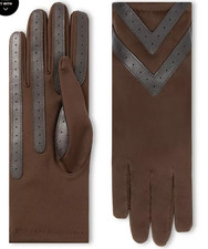 Isotoner Signature Women's Water-Repellent Gloves, Brown, S/M, MSRP 52