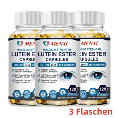 Lutein Heidelbeerextrakt Zeaxanthin | Sehkraft Augengesundheit 360 Vegan Kapseln