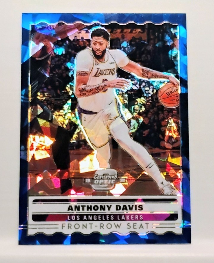 Anthony Davis FRONT ROW SEAT Blue Ice SSP - 2019-20 Panini Contenders Optic #4