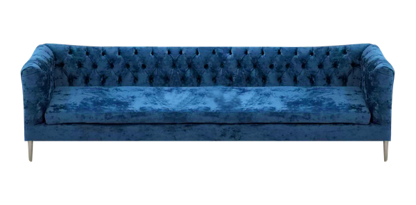 Chesterfield Blau Sofa Viersitzer Couch Wohnzimmer PolstermöBel Einrichtung-image