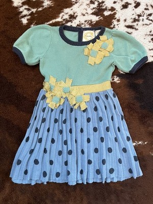 Kids | Anthropologie Lia Molly Dress - Polka Dots & Flower Detail | Sz: 12-18mo.