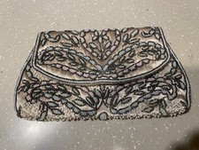 Vintage Schildkraut Beaded Clutch Evening Purse Japan