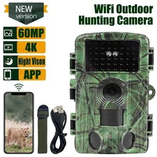 60MP 1080P WIFI Hunting Trail Camera Wildlife Waterproof Game Cam Night Vision