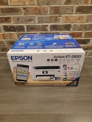 New Open Box Epson EcoTank ET-2850 Wireless Color All-in-One Printer