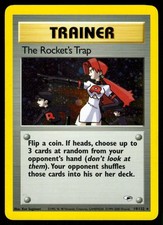 The Rocket's Trap 19/132 Unlimited Holo Rare Gym Heroes Pokemon LP on eBay