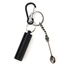 2Set Spice Storage Bottle Outdoor Camping Travel For Snuff For Bullet Dispenser