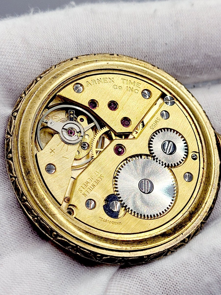 RARE 48mm [MINT] ALSTA Swiss Made Incabloc Vintage 17 Jewels