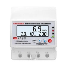 WIFI Remote Control Single Phase AC110V/220V 100A Energy Meter kWh Counter