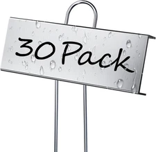 30 Pack Metal Plant Labels for Outdoor Garden 30 Pack, Zinc 30-pack 