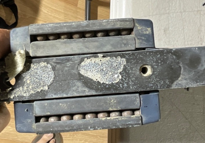 Harken Port & S Track Car Sets--1 1/4 inch track end 45mm line 37mm Sheet 74mm