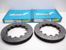 2 New Nascar Alcon Div4240x022arl Disc Brake Rotors 37mm X 328mm Dyno Bedded 01