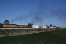 UP UNION PACIFIC 6292 & 2 ON CSX Q351 ACTION 2002 CSXT  ORIGINAL SLIDE