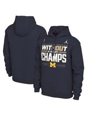 NWT 2023 National Champions Michigan Wolverines Locker Room Pullover Hoodie Sz S